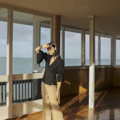 OVNA OVICH EOS Sale* Obira Wrap Blouse - Midnight Black 9 OVNA OVICH EOS Sale* Obira Wrap Blouse - Midnight Black