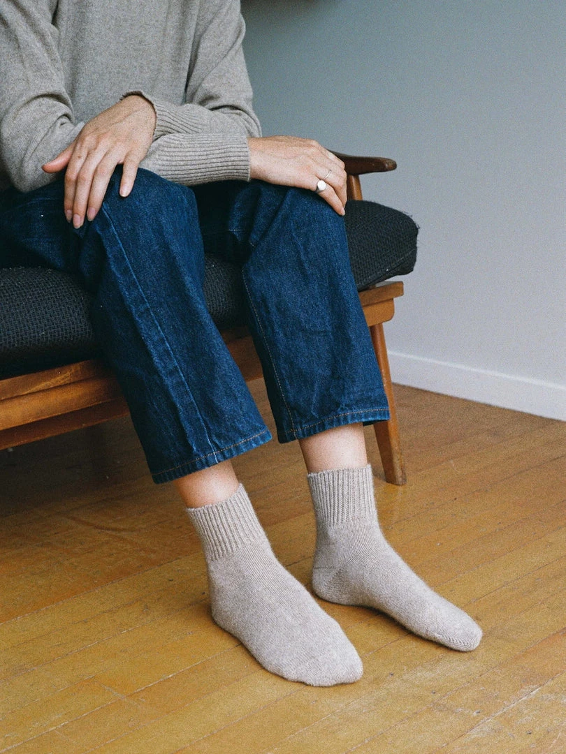 OVNA OVICH Oski Socks - Natural Possum Merino 4 OVNA OVICH Oski Socks - Natural Possum Merino