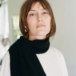 OVNA OVICH Ra Scarf - Onyx Possum Merino EOS Sale* 6 OVNA OVICH Ra Scarf - Onyx Possum Merino EOS Sale*