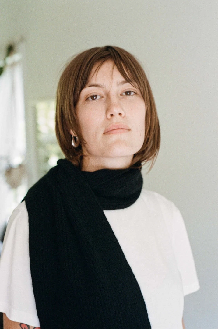 OVNA OVICH Ra Scarf - Onyx Possum Merino EOS Sale* 3 OVNA OVICH Ra Scarf - Onyx Possum Merino EOS Sale*