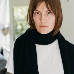 OVNA OVICH Ra Scarf - Onyx Possum Merino EOS Sale*