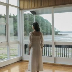 OVNA OVICH Virginia Dress - Ice White