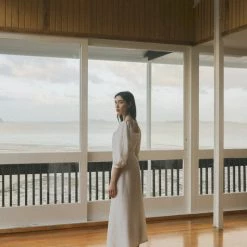 OVNA OVICH Virginia Dress - Ice White