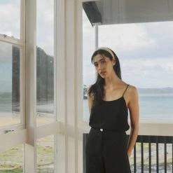 OVNA OVICH EOS Sale* Ya Pant - Midnight Black Tencel 5 OVNA OVICH EOS Sale* Ya Pant - Midnight Black Tencel