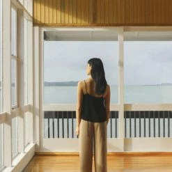 OVNA OVICH Ya Pant - Taupe Tencel