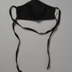 Peppin Linen Face Mask - Noir