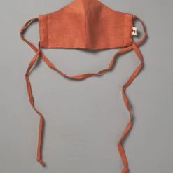 Peppin Linen Face Mask - Terracotta