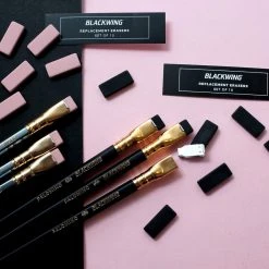 Palomino Blackwing Workspace Replacement Eraser 10pk – White • Black • Pink 9 Palomino Blackwing Workspace Replacement Eraser 10pk – White • Black • Pink
