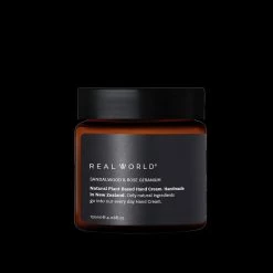 Real World Sandalwood & Rose Geranium Hand Cream 60ml Bathroom