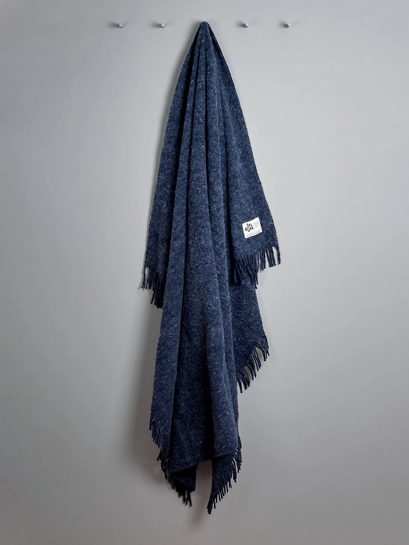 Seljak Brand Indigo Blanket – Fringe 2 Seljak Brand Indigo Blanket – Fringe