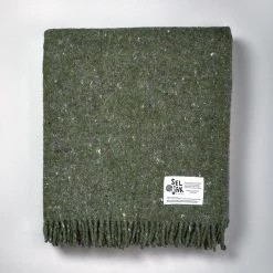 Seljak Brand Living Moss Blanket – Fringe
