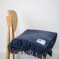 Seljak Brand Indigo Blanket – Fringe 10 Seljak Brand Indigo Blanket – Fringe