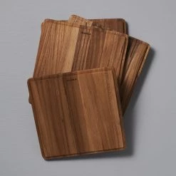 Skagerak Plank Square Trencher 4pcs – Teak Kitchen+Table