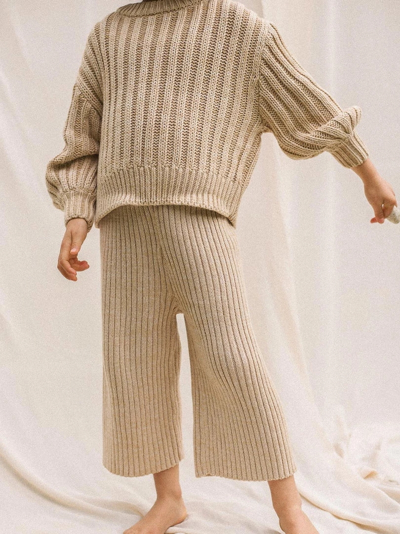 SUNNA STUDIOS Gabriel Sweater – Sand Marle 3 SUNNA STUDIOS Gabriel Sweater – Sand Marle