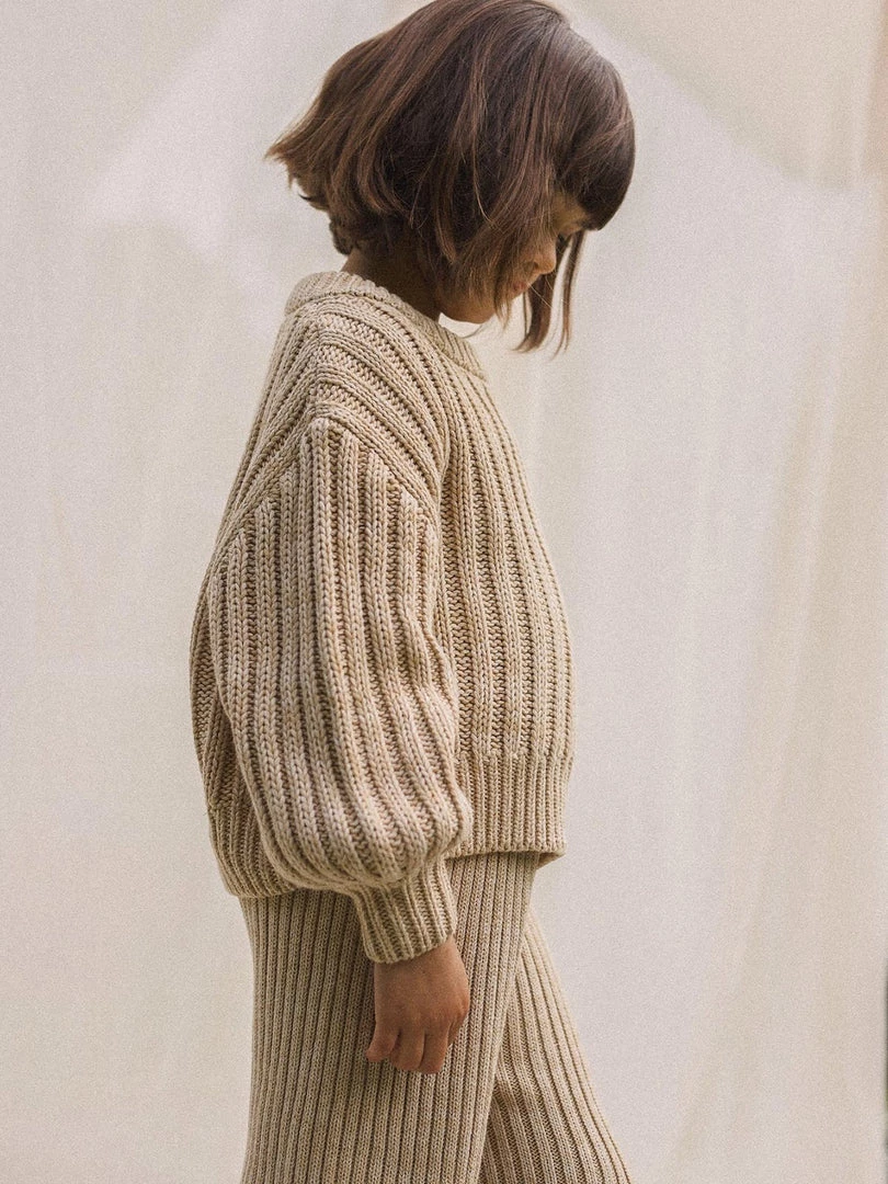 SUNNA STUDIOS Gabriel Sweater – Sand Marle 2 SUNNA STUDIOS Gabriel Sweater – Sand Marle