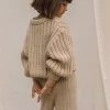 SUNNA STUDIOS Gabriel Sweater – Sand Marle