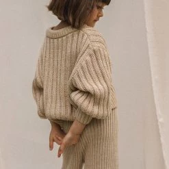 SUNNA STUDIOS Gabriel Sweater – Sand Marle
