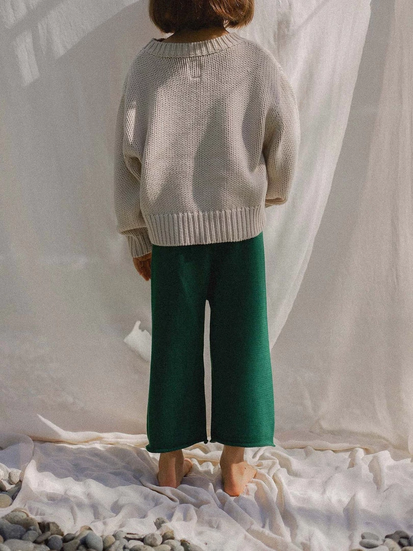 SUNNA STUDIOS Baby+Child Sol Sweater – Ecru 2 SUNNA STUDIOS Baby+Child Sol Sweater – Ecru