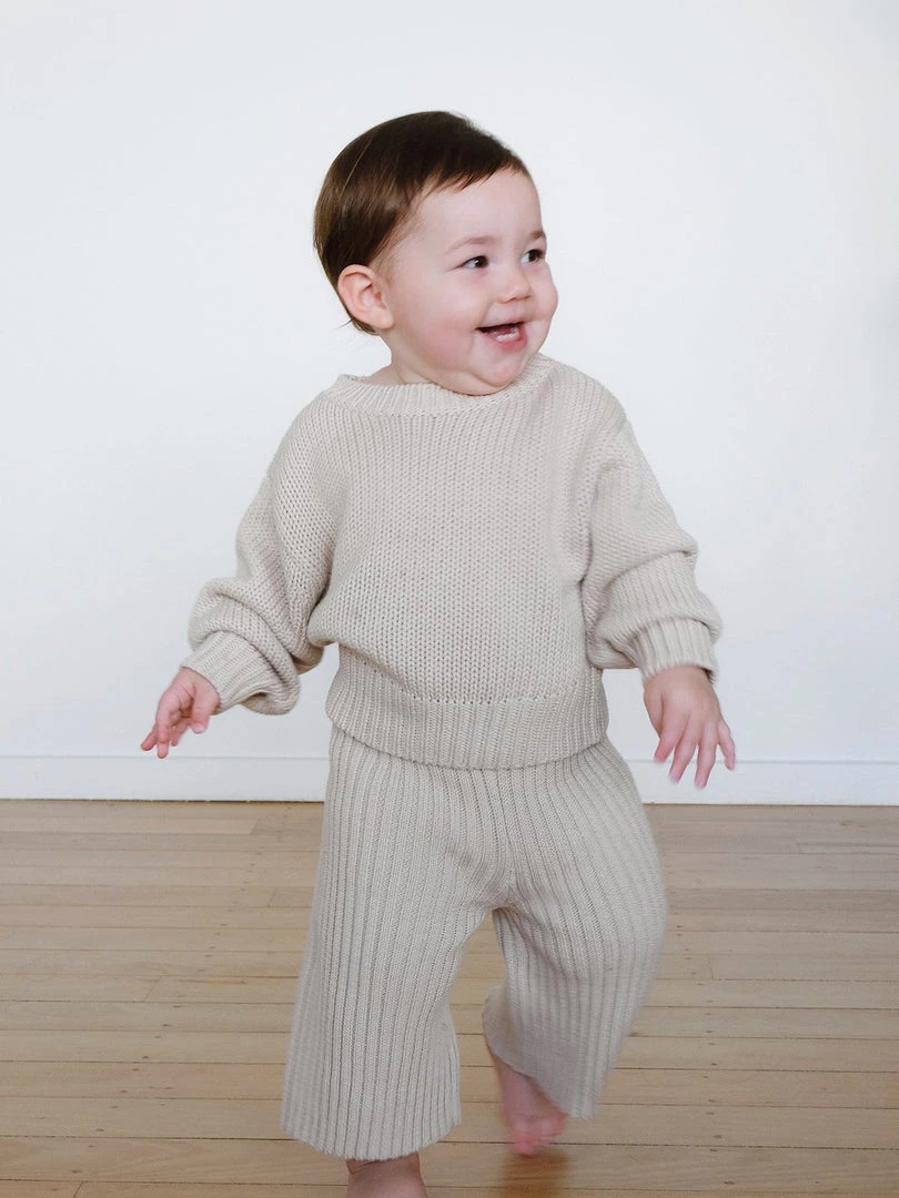 SUNNA STUDIOS Baby+Child Sol Sweater – Ecru 8 SUNNA STUDIOS Baby+Child Sol Sweater – Ecru