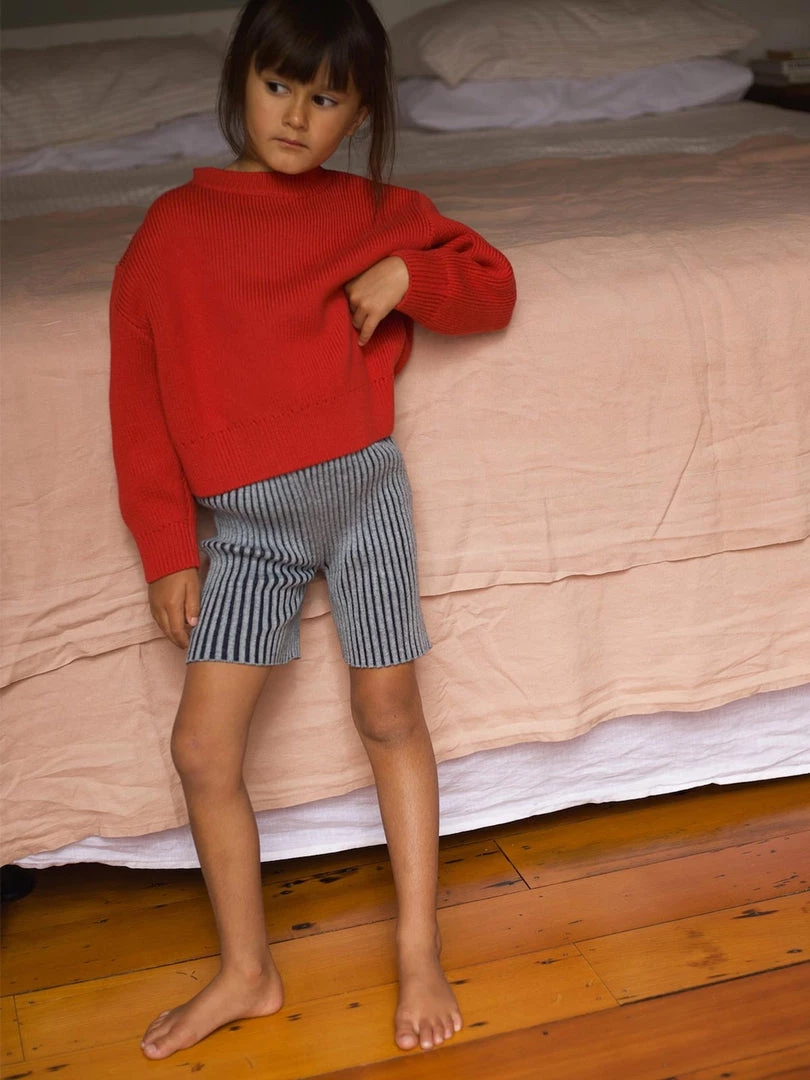 SUNNA STUDIOS Sol Sweater – Red Baby+Child 9 SUNNA STUDIOS Sol Sweater – Red Baby+Child