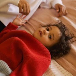 SUNNA STUDIOS Sol Sweater – Red Baby+Child 14 SUNNA STUDIOS Sol Sweater – Red Baby+Child