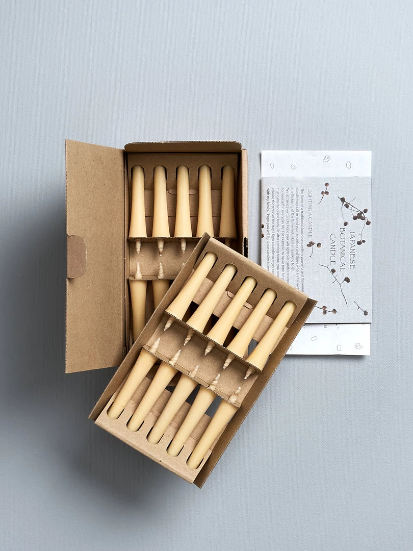 Takazawa Living Koma-No-Megumi Candles (box Of 20) 1 Takazawa Living Koma-No-Megumi Candles (box Of 20)