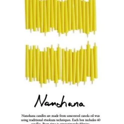Takazawa Nanohana Candles (box Of 40)