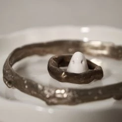 Tamara Rookes Ghost Trinket Dish – Hand Built