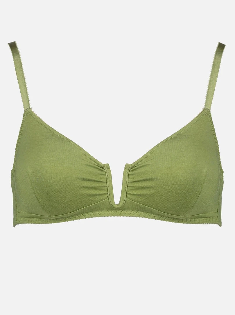 Videris Wardrobe Angela Bra – Olive 2 Videris Wardrobe Angela Bra – Olive