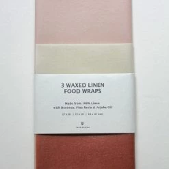 Wax Atelier Living Waxed Linen Food Wraps – Set Of 3 13 Wax Atelier Living Waxed Linen Food Wraps – Set Of 3