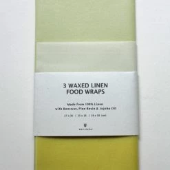 Wax Atelier Living Waxed Linen Food Wraps – Set Of 3 12 Wax Atelier Living Waxed Linen Food Wraps – Set Of 3