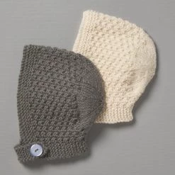 Weebits Baby＋Child Hand Knitted Baby Bonnet - Mushroom