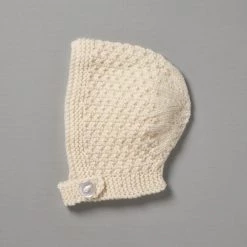 Weebits Hand Knitted Baby Bonnet - Natural Baby＋Child