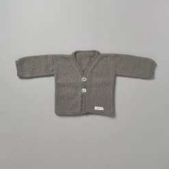 Weebits Baby+Child Hand Knitted Baby Cardigan - Mushroom
