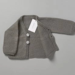 Weebits Baby＋Child Hand Knitted Baby Cardigan - Mushroom