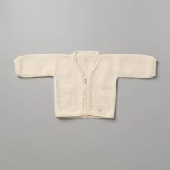 Weebits Hand Knitted Baby Cardigan - Natural Baby+Child
