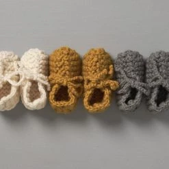 Weebits Hand Knitted Chunky Booties - Natural Baby+Child 8 Weebits Hand Knitted Chunky Booties - Natural Baby+Child