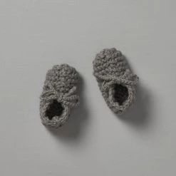 Weebits Baby+Child Hand Knitted Chunky Booties - Mushroom