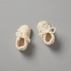 Weebits Hand Knitted Chunky Booties - Natural Baby＋Child