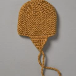 Weebits Hand Knitted Chunky Knit Hat - Mustard Baby＋Child