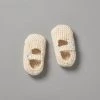 Weebits Baby＋Child Hand Knitted Mary Jane Shoes - Natural