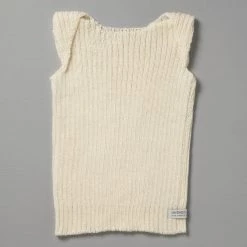 Weebits Baby+Child Hand Knitted Singlet Vest - Ivory