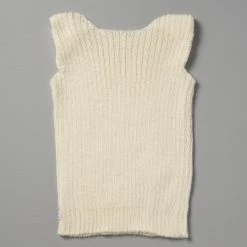 Weebits Baby＋Child Hand Knitted Singlet Vest - Ivory