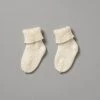 Weebits Hand Knitted 2ply Merino Socks - Ivory Baby＋Child