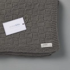 Weebits Hand Knitted Travel Rug - Mushroom