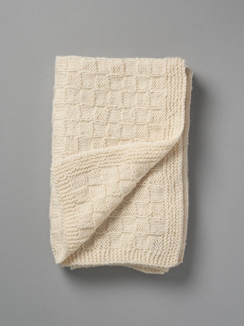 Weebits Baby+Child Hand Knitted Travel Rug - Natural 2 Weebits Baby+Child Hand Knitted Travel Rug - Natural