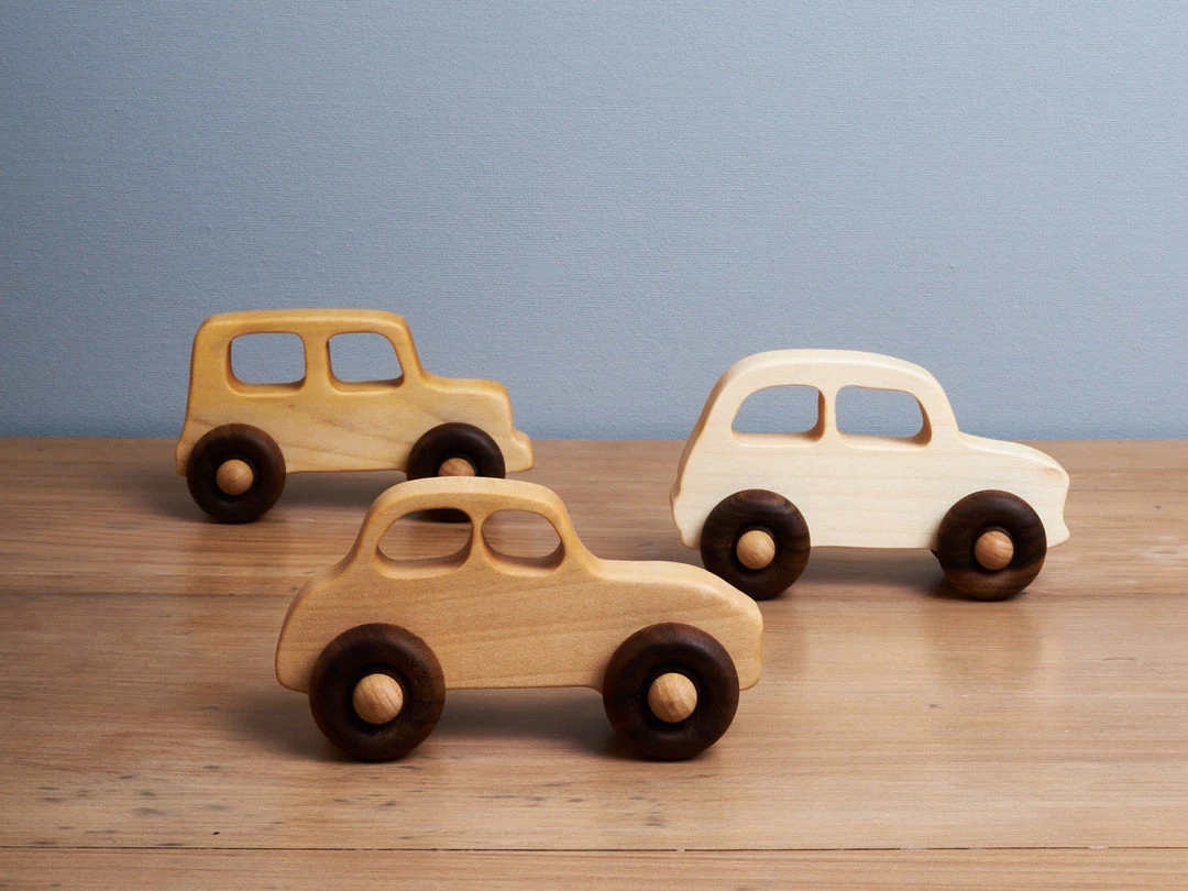 Wooden Story Baby+Child Wooden 50's Car 5 Wooden Story Baby+Child Wooden 50's Car