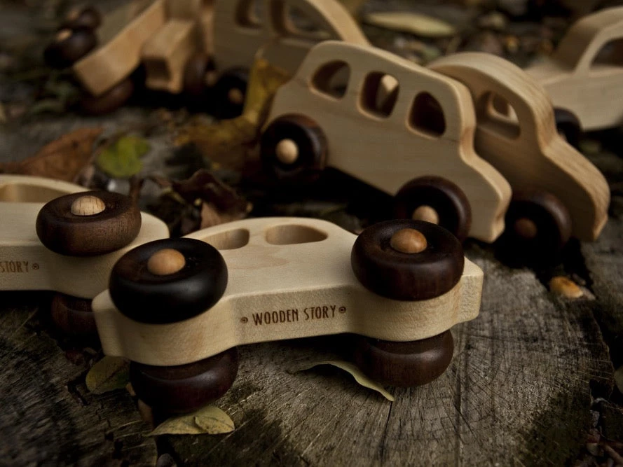 Wooden Story Baby+Child Wooden 50's Car 8 Wooden Story Baby+Child Wooden 50's Car