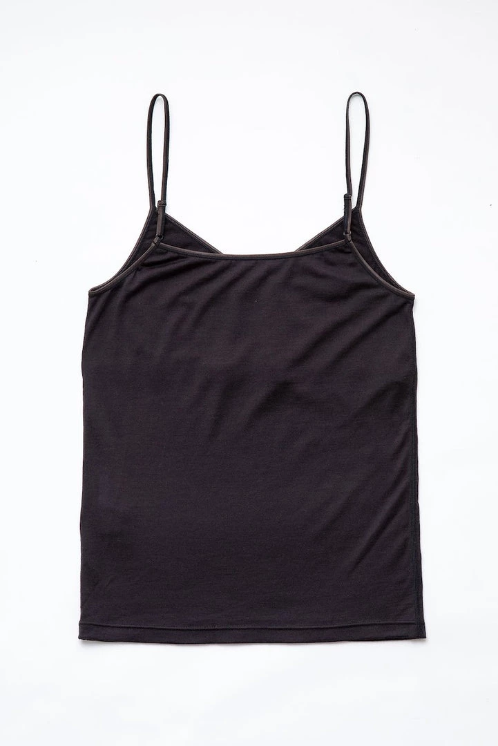 YARN Nz Wardrobe Kereru Merino Camisole - Chocolate 2 YARN Nz Wardrobe Kereru Merino Camisole - Chocolate