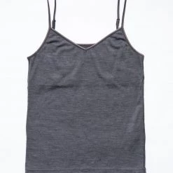 YARN Nz Kereru Merino Camisole - Dark Grey